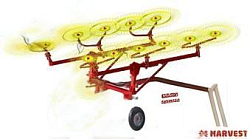 Грабли - ворошилки HARVEST ГКП-8,3М-2ГЦ-7 колесно - пальцевые, прицепные